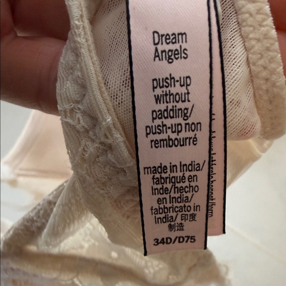 Victoria's Secret Dream Angels push up without padding Cream Lace Bra - Picture 7 of 10